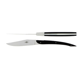 Forge de Laguiole Signature Eric Raffy table knives set with acrylic handle 2002-09-01 00:00:00 +0200 - Buy now on ShopDecor - Discover the best products by FORGE DE LAGUIOLE design