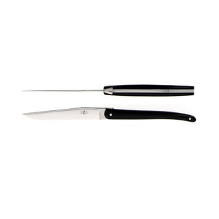 Forge de Laguiole Signature Jean-Michel Wilmotte table knives set with acrylic handle Black 2002-09-01 00:00:00 +0200 - Buy now on ShopDecor - Discover the best products by FORGE DE LAGUIOLE design