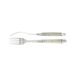 Forge de Laguiole Tradition table forks set with acrylic handle White 2002-09-01 00:00:00 +0200 - Buy now on ShopDecor - Discover the best products by FORGE DE LAGUIOLE design