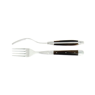 Forge de Laguiole Tradition table forks set with horn handle Black 2002-09-01 00:00:00 +0200 - Buy now on ShopDecor - Discover the best products by FORGE DE LAGUIOLE design