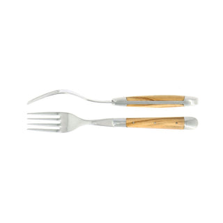 Forge de Laguiole Tradition table forks set with olive wood handle 2002-09-01 00:00:00 +0200 - Buy now on ShopDecor - Discover the best products by FORGE DE LAGUIOLE design