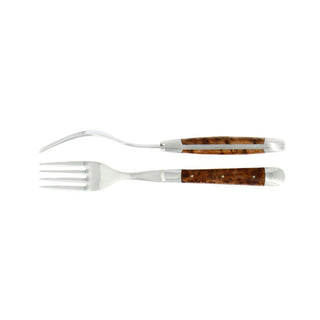 Forge de Laguiole Tradition table forks set with Thuya handle 2002-09-01 00:00:00 +0200 - Buy now on ShopDecor - Discover the best products by FORGE DE LAGUIOLE design