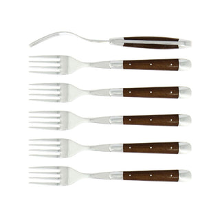 Forge de Laguiole Tradition table forks set with ash tree handle 2006-09-01 00:00:00 +0200 - Buy now on ShopDecor - Discover the best products by FORGE DE LAGUIOLE design