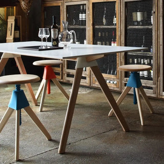 Magis The Wild Bunch Jerry stool in beech - Buy now on ShopDecor - Discover the best products by MAGIS design