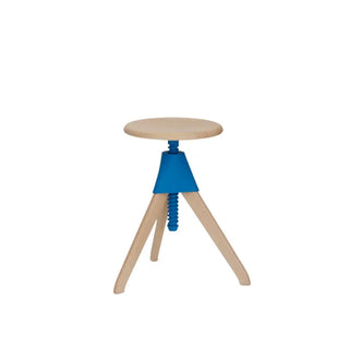 Magis The Wild Bunch Jerry stool in beech Magis Light blue 1781C - Buy now on ShopDecor - Discover the best products by MAGIS design