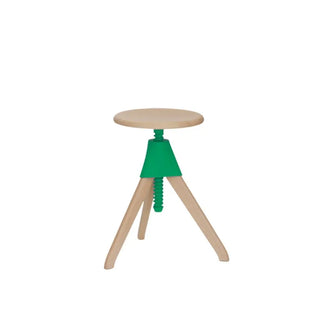 Magis The Wild Bunch Jerry stool in beech Magis Green 1783C - Buy now on ShopDecor - Discover the best products by MAGIS design