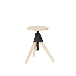 Magis The Wild Bunch Jerry stool in beech Magis Natural beech Black - Buy now on ShopDecor - Discover the best products by MAGIS design