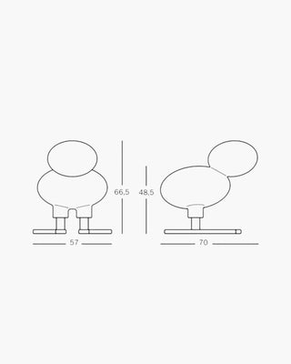 Magis Me Too Happy Bird polyethylene seat with solid ash legs