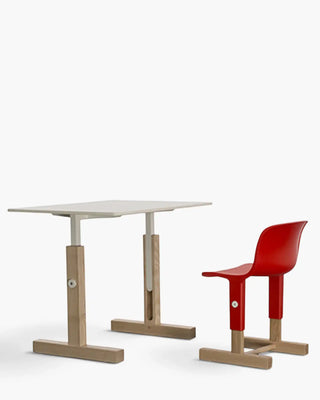 Magis Me Too Little Big adjustable children's table with solid ash frame and HPL top