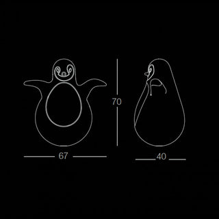 Magis Me Too Pingy Penguin black and white - Buy now on ShopDecor - Discover the best products by MAGIS ME TOO design