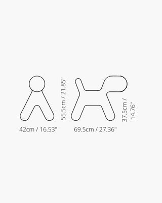 Magis Me Too Puppy polyethylene dog-shaped seat