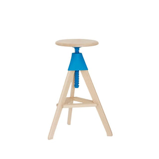 Magis The Wild Bunch Tom stool in beech Magis Light blue 1781C - Buy now on ShopDecor - Discover the best products by MAGIS design