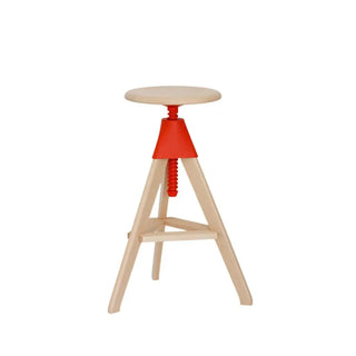 Magis The Wild Bunch Tom stool in beech Magis Red 1782C - Buy now on ShopDecor - Discover the best products by MAGIS design