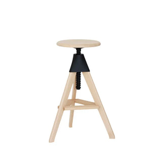 Magis The Wild Bunch Tom stool in beech Magis Natural beech Black - Buy now on ShopDecor - Discover the best products by MAGIS design