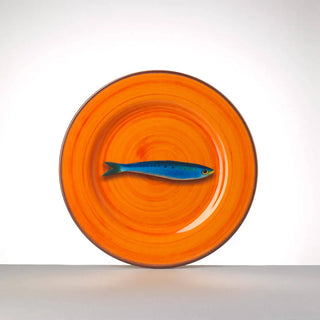 Mario Luca Giusti Aimone dinner plate diam. 27 cm. - 10.63 in. Orange - Buy now on ShopDecor - Discover the best products by MARIO LUCA GIUSTI design