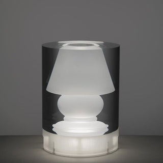 Mario Luca Giusti Cilindro portable LED table lamp transparent - Buy now on ShopDecor - Discover the best products by MARIO LUCA GIUSTI design