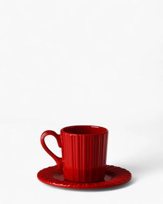 Mario Luca Giusti Lucilla coffee cup with saucer Red - Buy now on ShopDecor - Discover the best products by MARIO LUCA GIUSTI design