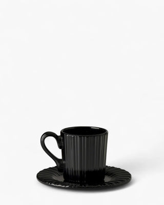 Mario Luca Giusti Lucilla coffee cup with saucer Black - Buy now on ShopDecor - Discover the best products by MARIO LUCA GIUSTI design