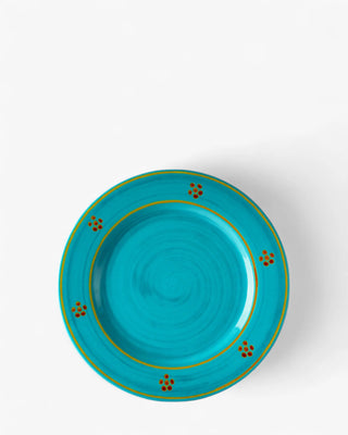 Mario Luca Giusti Marinella dinner plate diam. 27 cm. - 10.63 in. Mario Luca Giusti Marinella Turquoise - Buy now on ShopDecor - Discover the best products by MARIO LUCA GIUSTI design