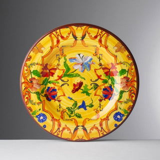 Mario Luca Giusti Pancale fruit plate diam. 23 cm. Mario Luca Giusti Pancale Yellow - Buy now on ShopDecor - Discover the best products by MARIO LUCA GIUSTI design