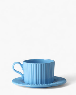 Mario Luca Giusti Tea Time cup with saucer Light blue - Buy now on ShopDecor - Discover the best products by MARIO LUCA GIUSTI design