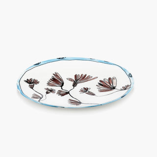 Marni by Serax Midnight Flowers dinner plate - Buy now on ShopDecor - Discover the best products by MARNI BY SERAX design