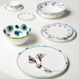 Marni by Serax Midnight Flowers dinner plate - Buy now on ShopDecor - Discover the best products by MARNI BY SERAX design