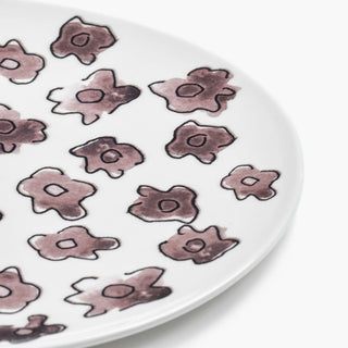 Marni by Serax Midnight Flowers dinner plate - Buy now on ShopDecor - Discover the best products by MARNI BY SERAX design