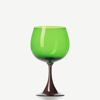 Nason Moretti Burlesque bourgogne red wine chalice blueberry and green - Buy now on ShopDecor - Discover the best products by NASON MORETTI design