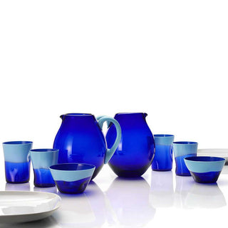 Nason Moretti Dandy bowl opaque blue and peach - Buy now on ShopDecor - Discover the best products by NASON MORETTI design