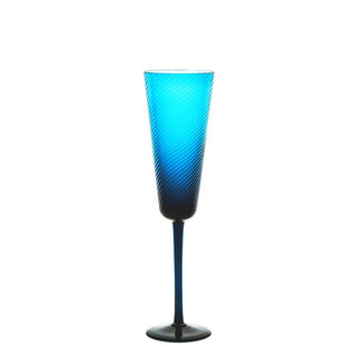 Nason Moretti Gigolo champagne flute - Murano glass Nason Moretti Aquamarine - Buy now on ShopDecor - Discover the best products by NASON MORETTI design