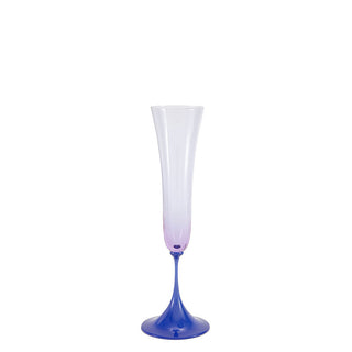 Nason Moretti Guepiere champagne flute blue and peach - Buy now on ShopDecor - Discover the best products by NASON MORETTI design