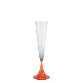 Nason Moretti Guepiere champagne flute coral red and grey - Buy now on ShopDecor - Discover the best products by NASON MORETTI design