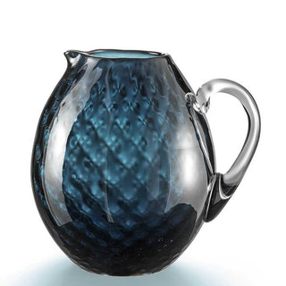 Nason Moretti Idra Balloton pitcher - Murano glass Nason Moretti Air force blue - Buy now on ShopDecor - Discover the best products by NASON MORETTI design