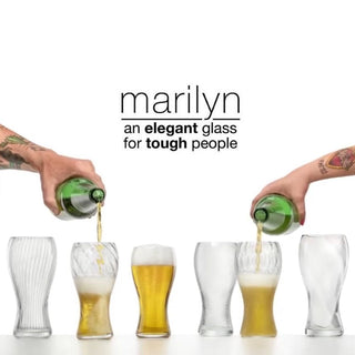 Nason Moretti Marilyn beer glass in Murano glass lente - Buy now on ShopDecor - Discover the best products by NASON MORETTI design