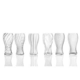 Nason Moretti Marilyn set 6 beer glasses in Murano glass - Buy now on ShopDecor - Discover the best products by NASON MORETTI design