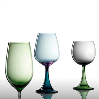 Nason Moretti Mille e Una Notte riserva red wine chalice grey and green - Buy now on ShopDecor - Discover the best products by NASON MORETTI design