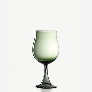 Nason Moretti Mille e Una Notte bourgogne gran cru wine chalice green and grey - Buy now on ShopDecor - Discover the best products by NASON MORETTI design