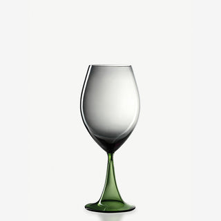 Nason Moretti Mille e Una Notte riserva red wine chalice grey and green - Buy now on ShopDecor - Discover the best products by NASON MORETTI design