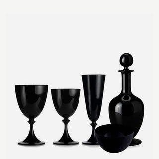 Nason Moretti Mori flute black - Murano glass - Buy now on ShopDecor - Discover the best products by NASON MORETTI design