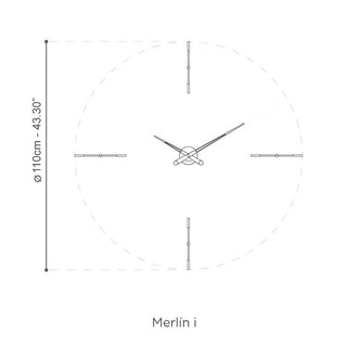 Nomon Merlin I 4 wall clock - Buy now on ShopDecor - Discover the best products by NOMON design