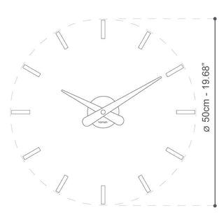 Nomon Puntos Suspensivos 12 wall clock - Buy now on ShopDecor - Discover the best products by NOMON design