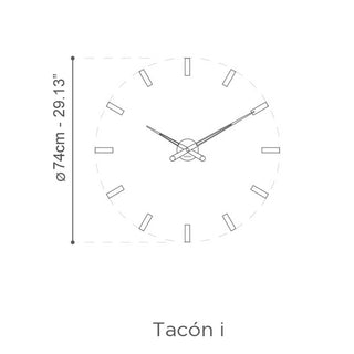 Nomon Tacòn I 12 wall clock - Buy now on ShopDecor - Discover the best products by NOMON design