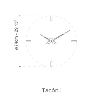 Nomon Tacòn I 4 wall clock - Buy now on ShopDecor - Discover the best products by NOMON design