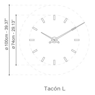 Nomon Tacòn L 12 wall clock - Buy now on ShopDecor - Discover the best products by NOMON design