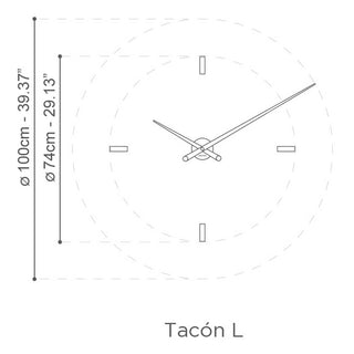 Nomon Tacòn L 4 wall clock - Buy now on ShopDecor - Discover the best products by NOMON design