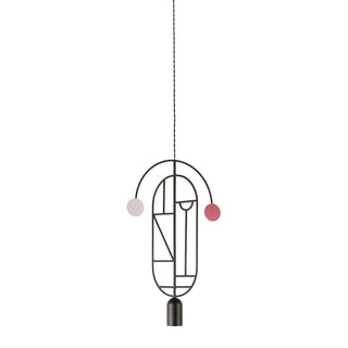 Nomon Wooden Dots pendant lamp graphite structure 1 element Multicolour WD07 - Buy now on ShopDecor - Discover the best products by NOMON design