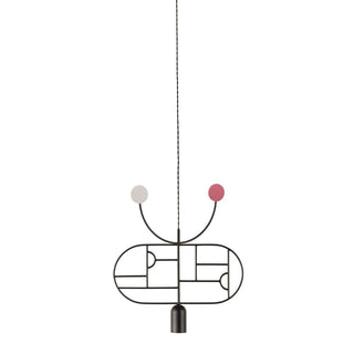 Nomon Wooden Dots pendant lamp graphite structure 1 element Multicolour WD08 - Buy now on ShopDecor - Discover the best products by NOMON design