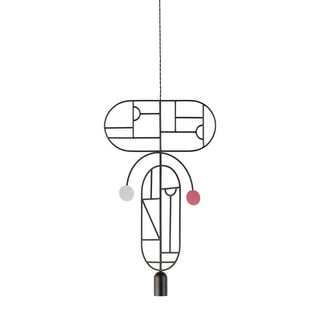 Nomon Wooden Dots pendant lamp graphite structure 2 elements Multicolour WDS09 - Buy now on ShopDecor - Discover the best products by NOMON design