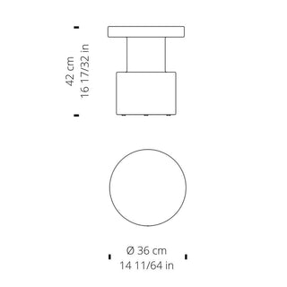 Normann Copenhagen Bit recycled plastic stool/side table h. 42 cm. - Buy now on ShopDecor - Discover the best products by NORMANN COPENHAGEN design